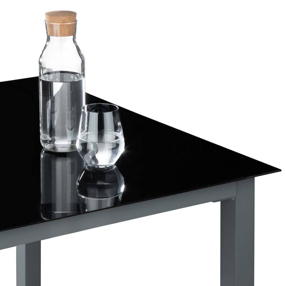 Helloshop26 - Salon de jardin aluminium 6 places gris foncé - Imagen 6
