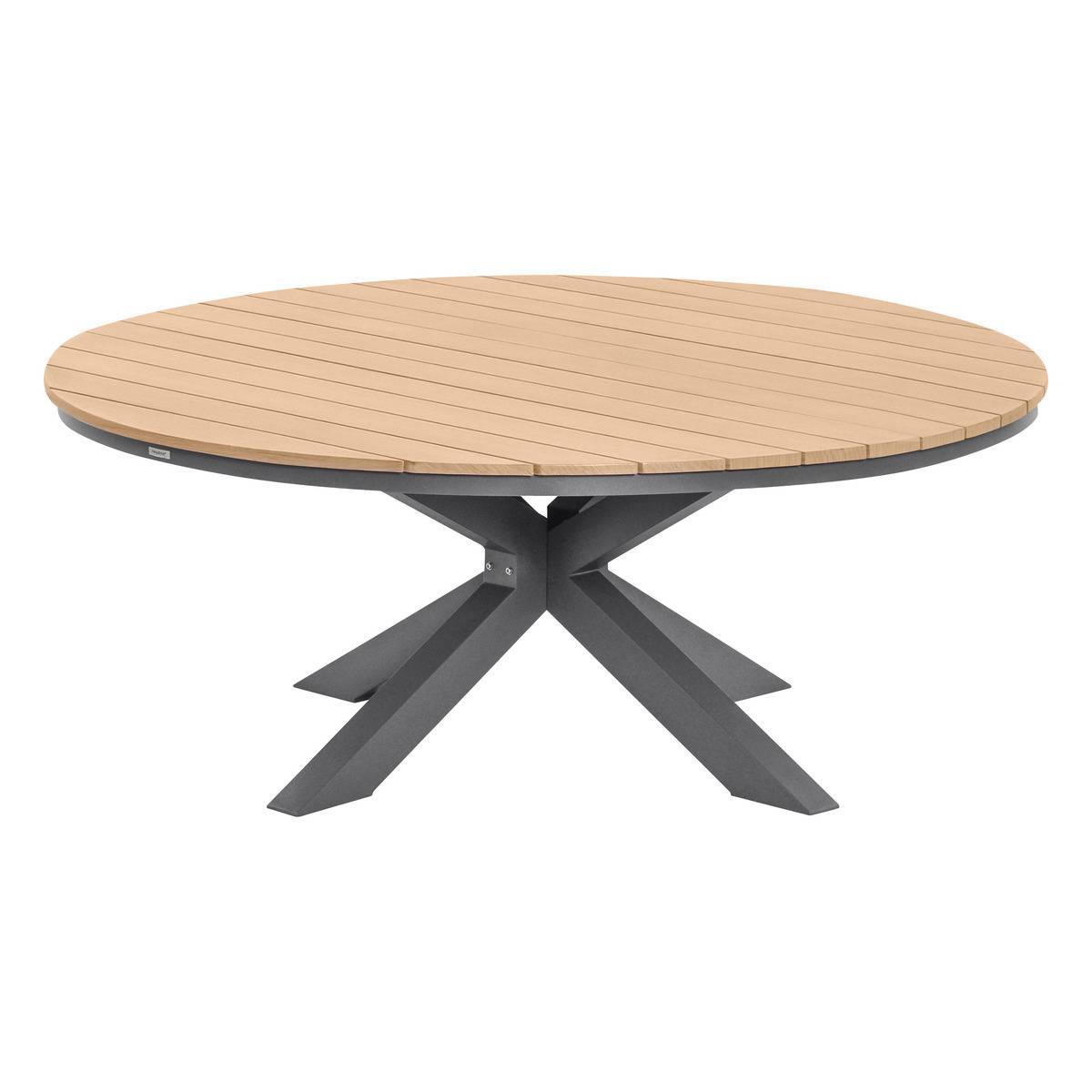 Hesperide - Table de jardin ronde "Oraclion" noir & graphite 12 places en aluminium Hespéride - Image 2