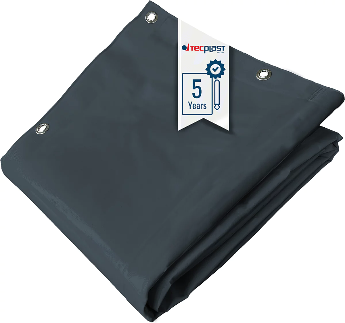Bâche PVC LP506 anti UV étanche 8x9 m - Gris - TECPLAST - PR1717 - Imagen 1