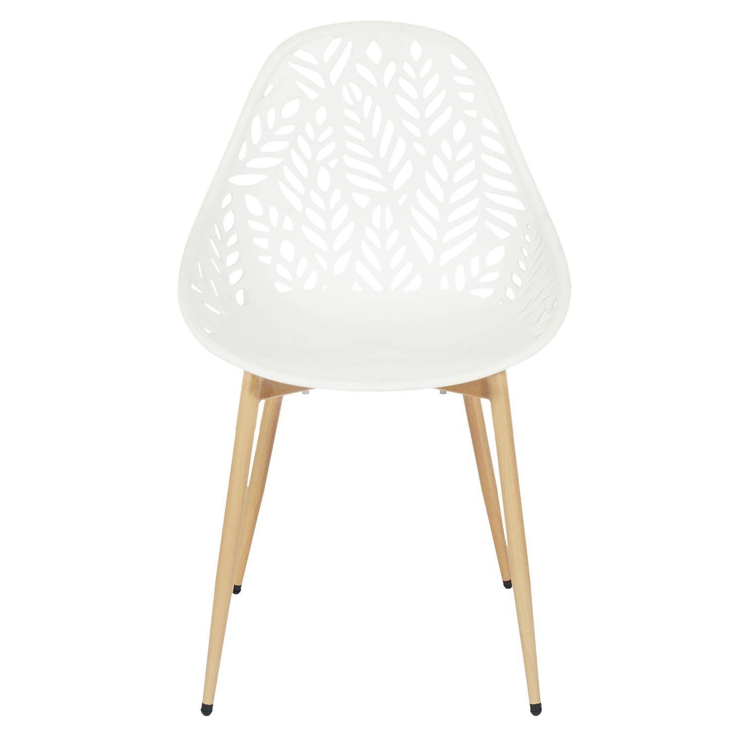 The Home Deco Factory - Lot de 4 chaises d'extérieur Calvi en polypropylène - The Home Deco Factory - Imagen 4