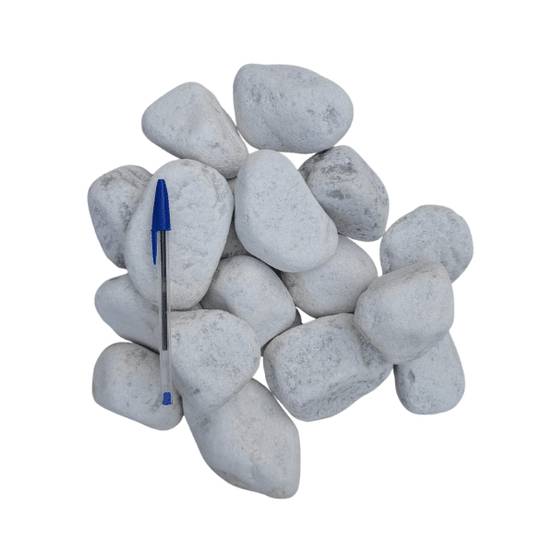 Galet blanc 60/100 mm – Sac +/- 25 kg - Image 2
