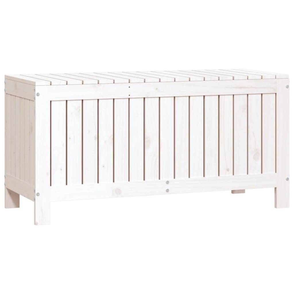 Coffre de jardin bois de pin blanc 108 x 42.5 x 54 cm - PANGIVO - Image 5
