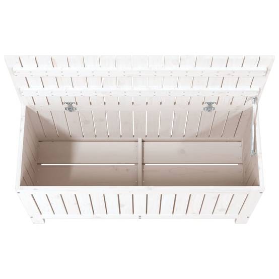 Coffre de jardin bois de pin blanc 108 x 42.5 x 54 cm - PANGIVO - Image 8