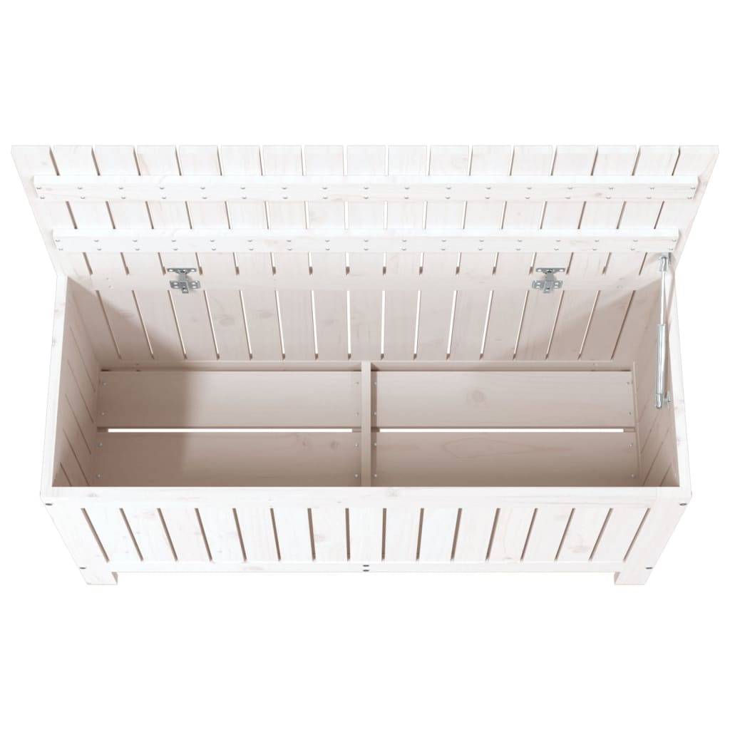 Coffre de jardin bois de pin blanc 108 x 42.5 x 54 cm - PANGIVO - Image 8