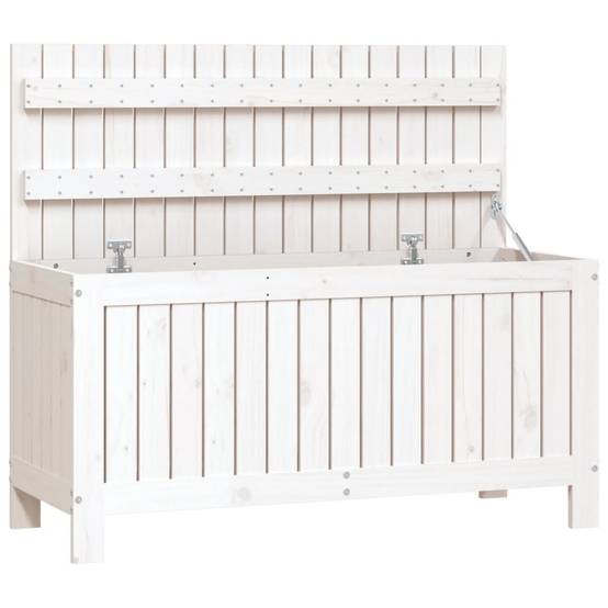 Coffre de jardin bois de pin blanc 108 x 42.5 x 54 cm - PANGIVO - Image 2