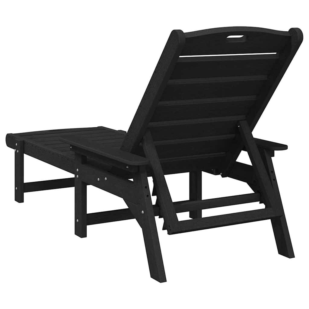 PANGIVO - Transat Noir HDPE 195,5 x 53 x 98,5 cm - PANGIVO - Image 6