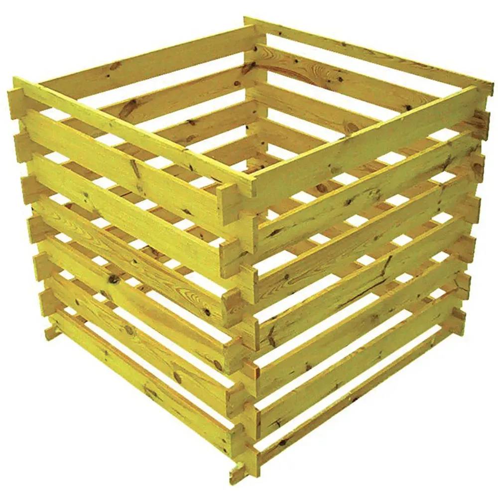 Composteur bois 80 x 80 cm - Image 1