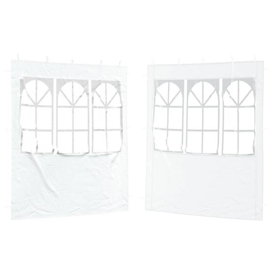 Parois de tente de fête PE blanc 200 x 195 cm - PANGIVO - Image 2