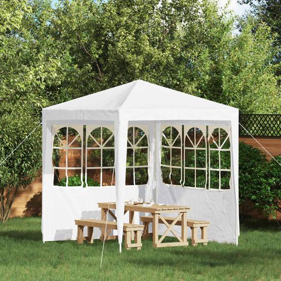 Parois de tente de fête PE blanc 200 x 195 cm - PANGIVO - Image 1