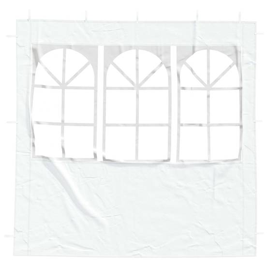 Parois de tente de fête PE blanc 200 x 195 cm - PANGIVO - Image 3