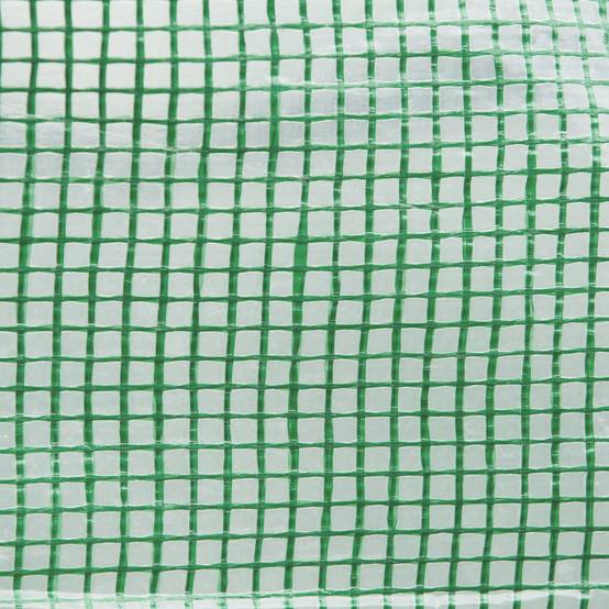 Serre de jardin tunnel 2 x 3m, 6m² avec porte enroulable, 4 fenêtres, - Acier galvanisé PE Haute densité Vert - Image 10