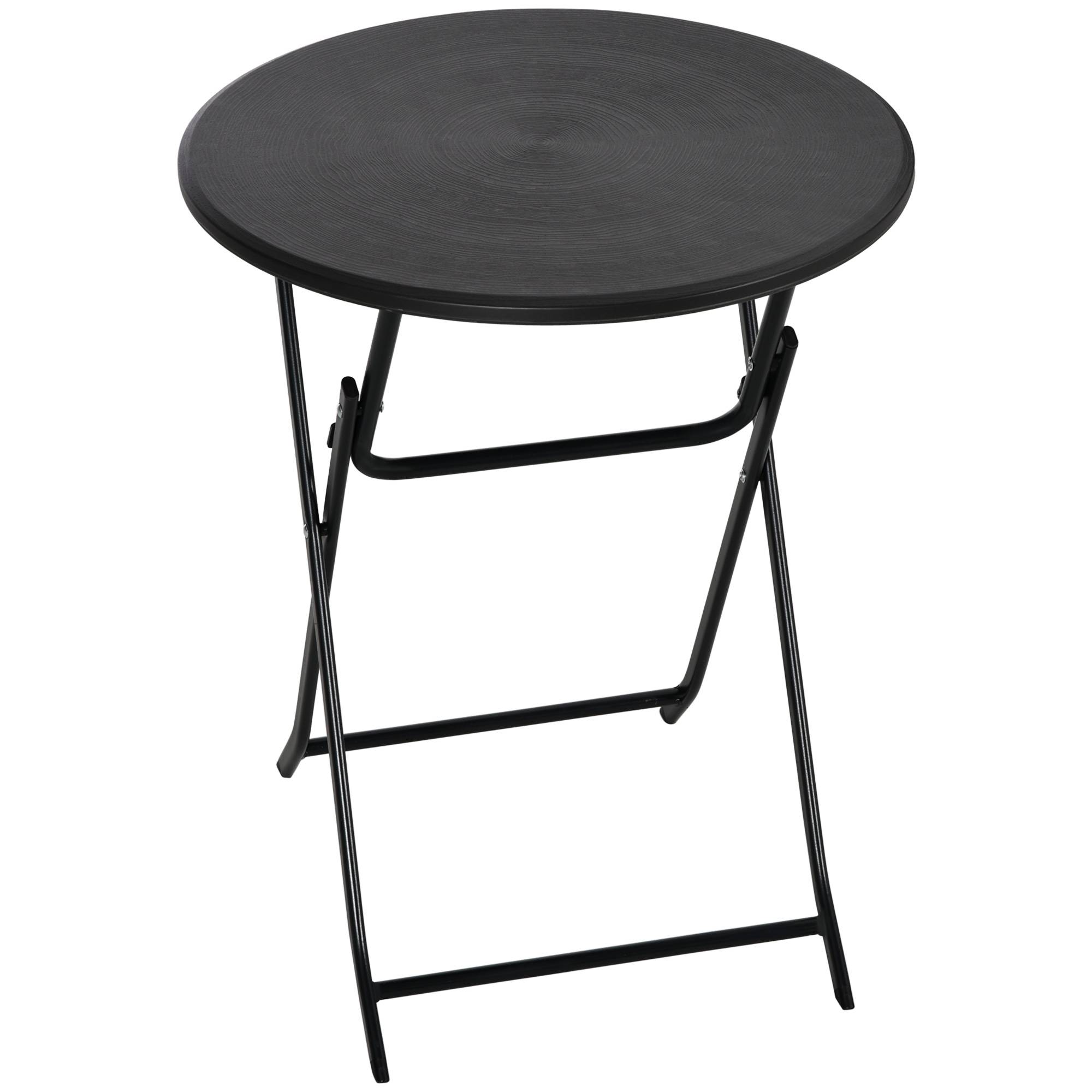 PANGIVO - Table pliante de jardin acier gris foncé 60 x 60 x 73 cm - PANGIVO