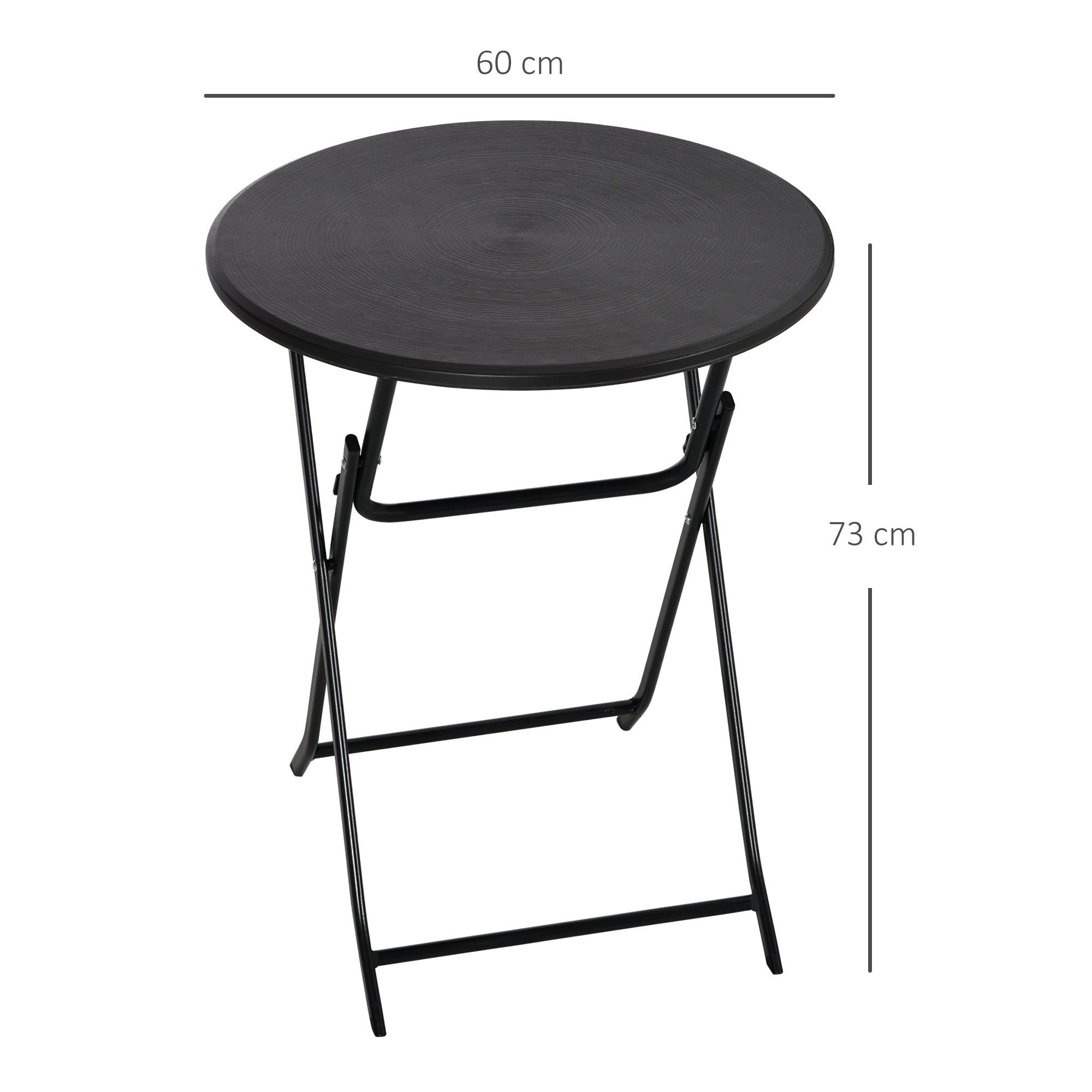 PANGIVO - Table pliante de jardin acier gris foncé 60 x 60 x 73 cm - PANGIVO - Image 5