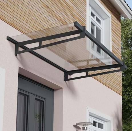 Canopia by Palram - Canopia Marquise de porte Bremen Gris 150 X 93.5 - Imagen 2