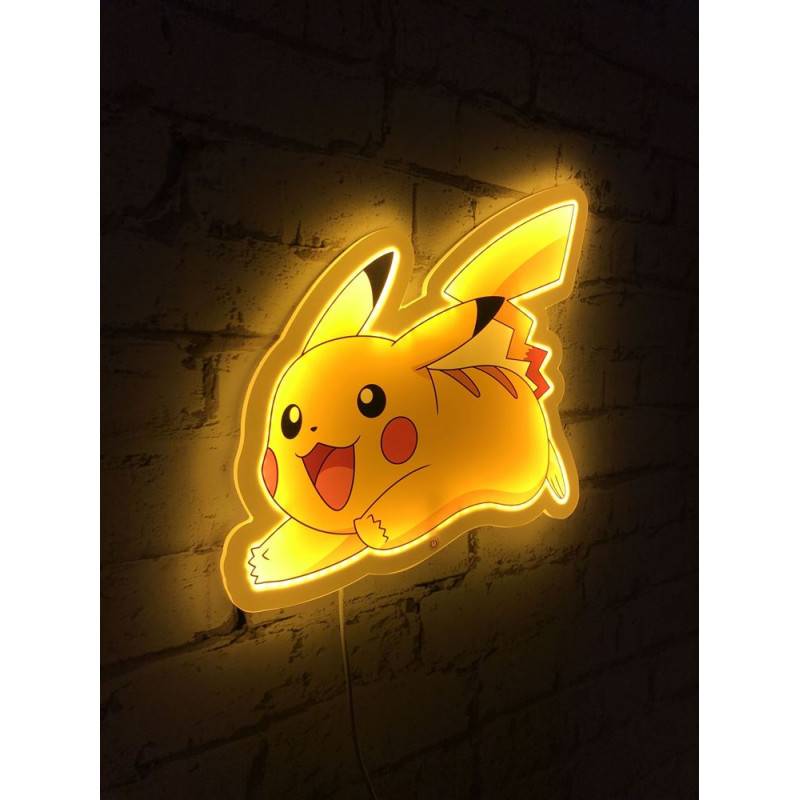 Lampe Murale Pikachu Teknofun Pokémon Led Style Néon