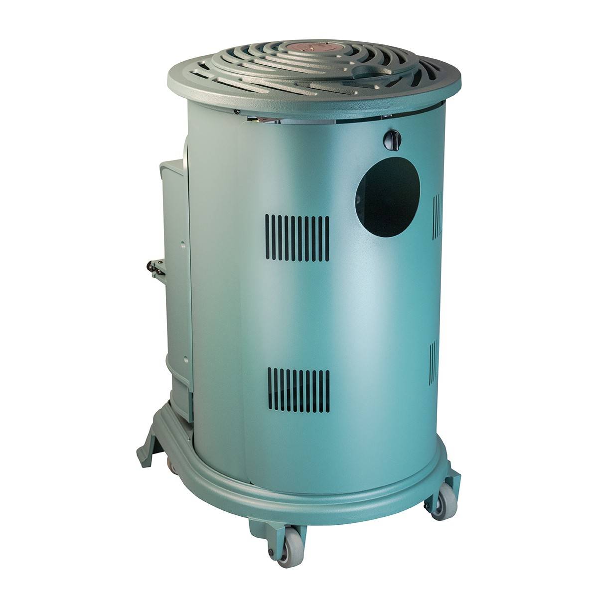 Universal - Poele à gaz 3,4 KW Vert Fonte véritable Effet poêle à bois + Tuyau gaz + détendeur butane Provence Sahara - Imagen 7