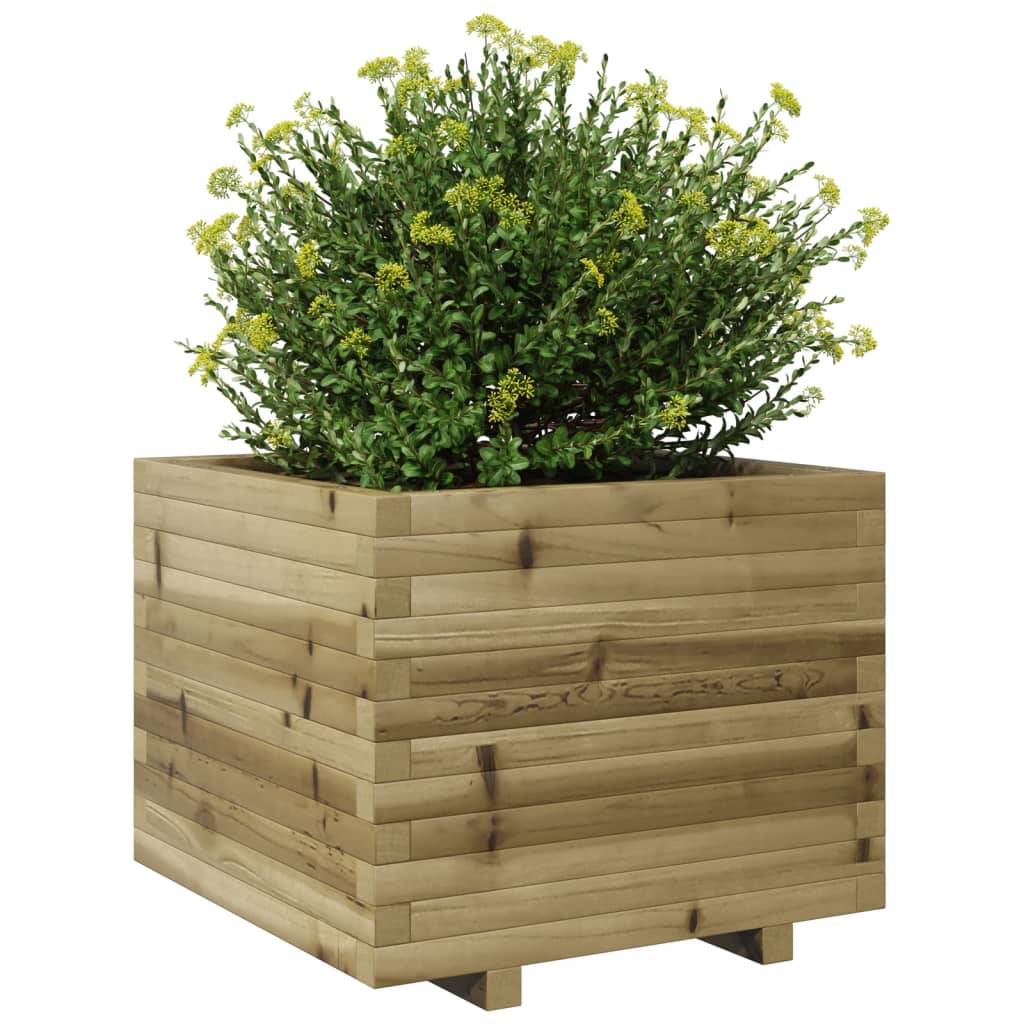 Maison Chic - Jardinière, Bac à fleurs, Pot de fleurs 60x60x49,5 cm bois de pin imprégné - Imagen 4