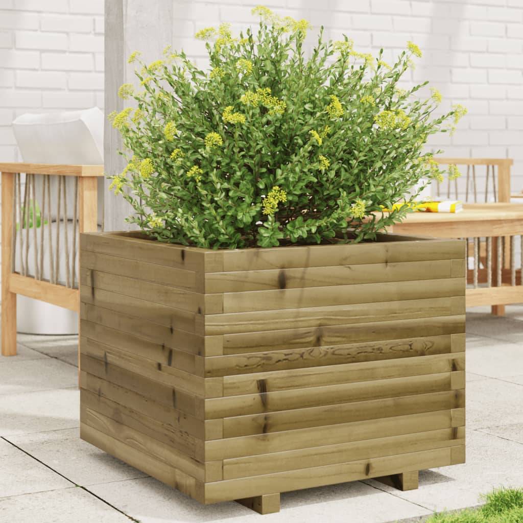 Maison Chic - Jardinière, Bac à fleurs, Pot de fleurs 60x60x49,5 cm bois de pin imprégné - Imagen 2