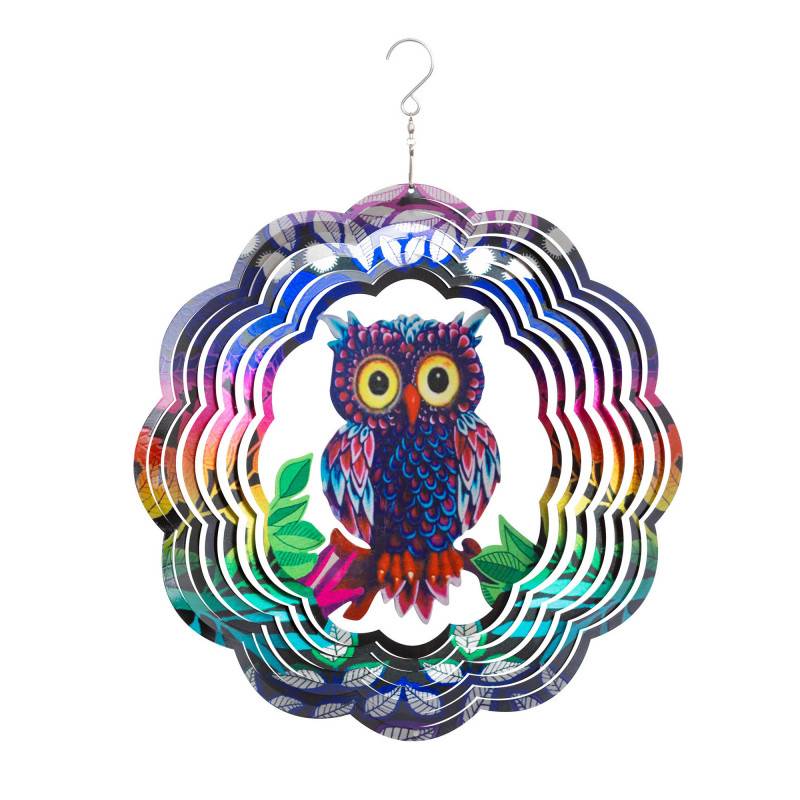 Mobile à suspendre métal - Icare - Hibou flashy 3D - Imagen 1