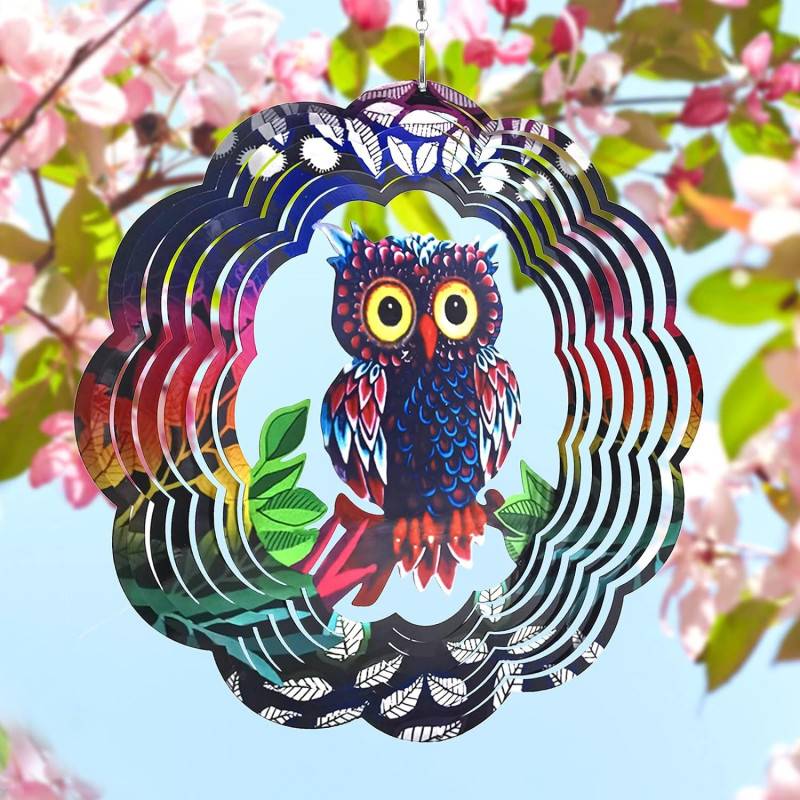 Mobile à suspendre métal - Icare - Hibou flashy 3D - Imagen 2