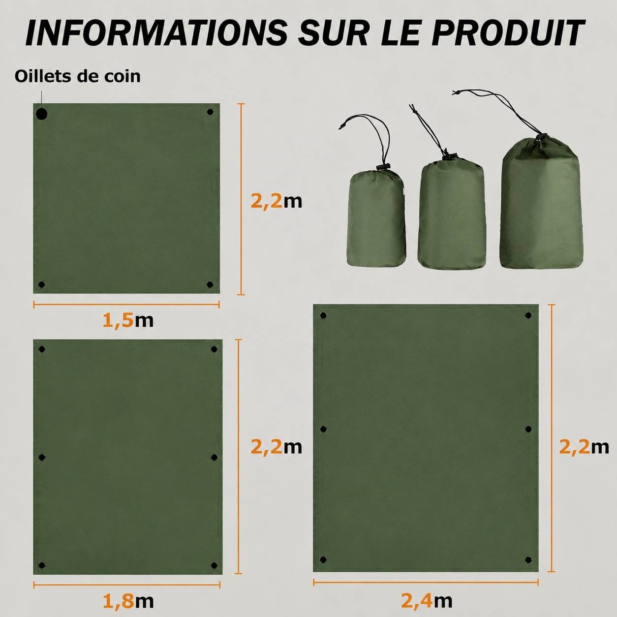 Tapis de Sol Imperméable Pliable Léger pour Camping Randonnée Extérieur - Image 2