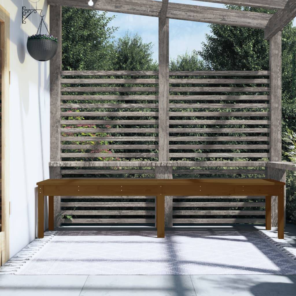 Maison Chic - Banc de jardin - Banc d'extérieur - Banquette à 2 places marron miel 203,5x44x45cm bois de pin - Imagen 3