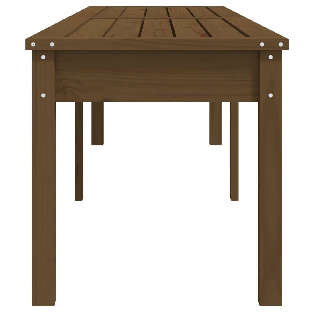 Maison Chic - Banc de jardin - Banc d'extérieur - Banquette à 2 places marron miel 203,5x44x45cm bois de pin - Imagen 5