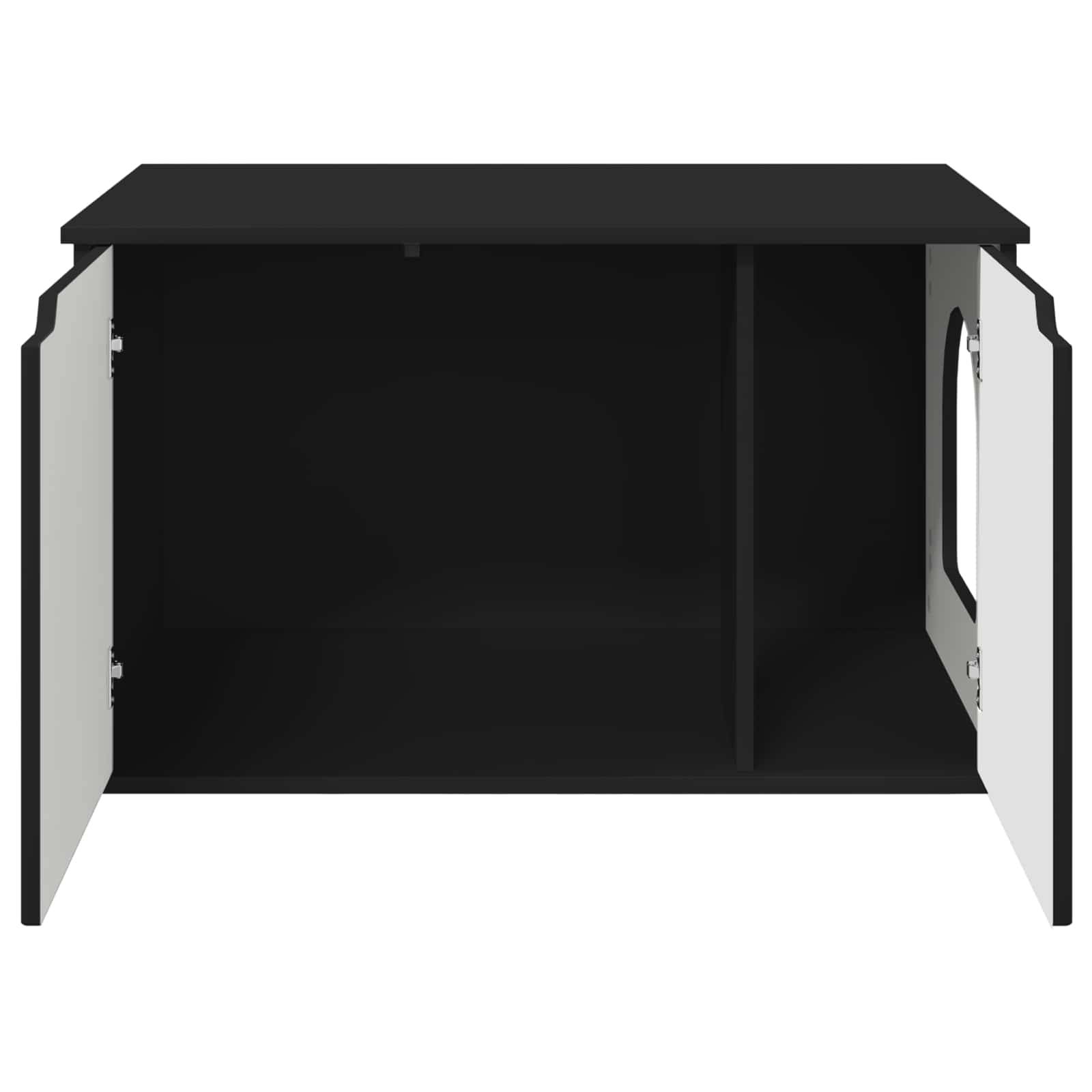 Chatiere bois noir  85 x 55 x 50,5 cm  - Prolenta premium p376.2 - Image 6
