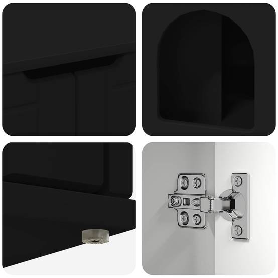 Chatiere bois noir 85 x 55 x 50,5 cm - Prolenta premium p376.2 - Image 10