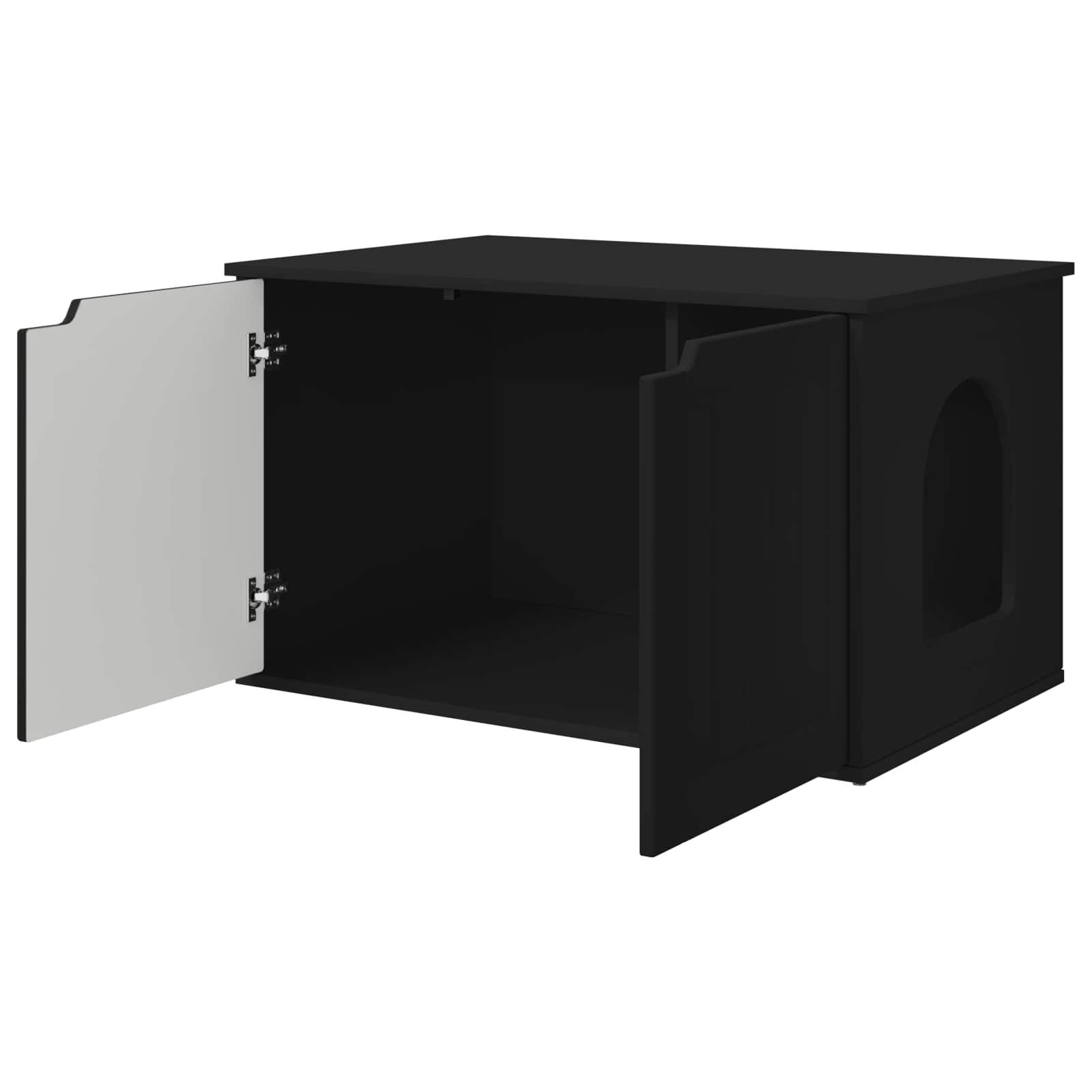 Chatiere bois noir  85 x 55 x 50,5 cm  - Prolenta premium p376.2 - Image 5