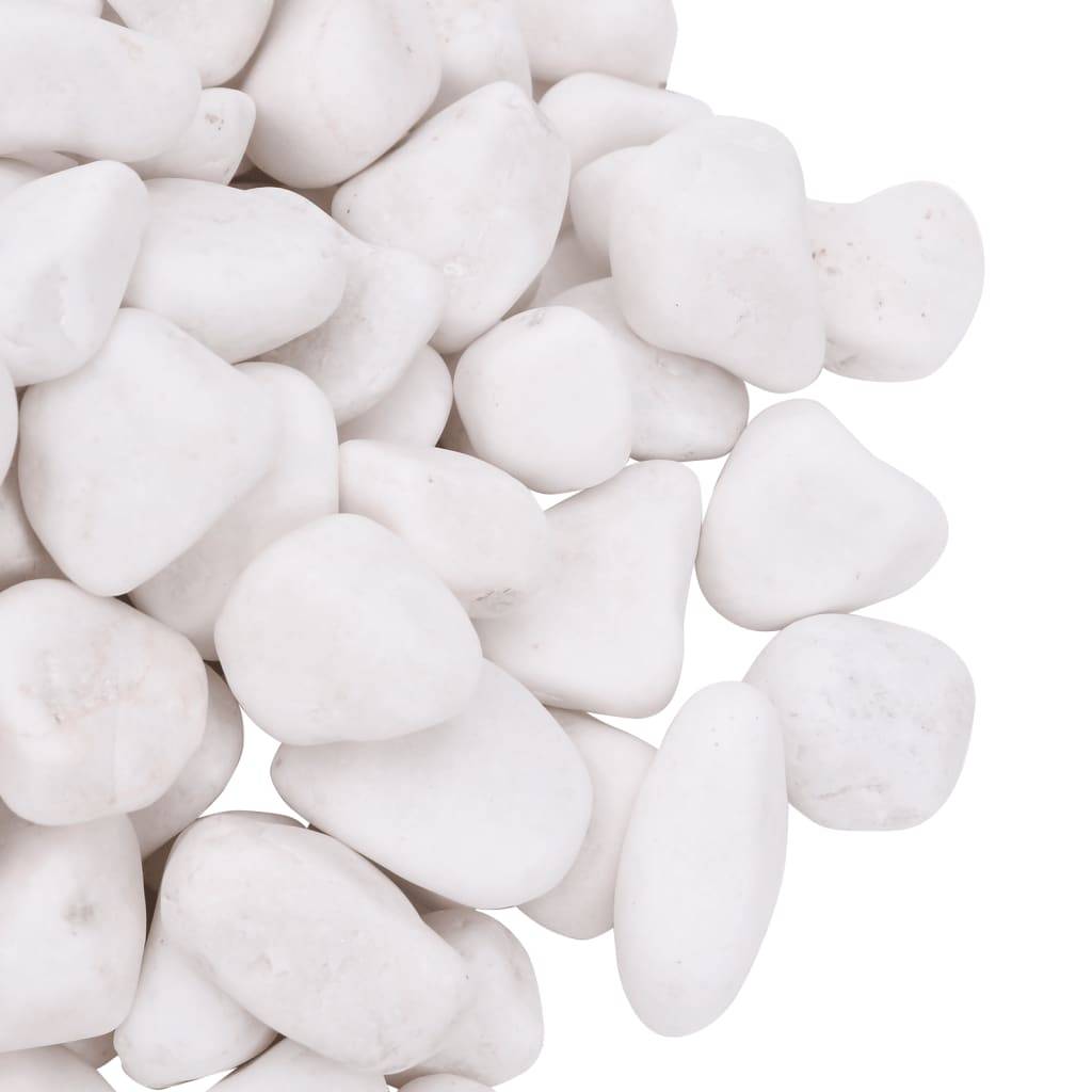 Galets Décoratifs Blancs Pierres Polies pour Paillage Jardin Zen & Déco Intérieure 2-5 cm 10 kg - ComfortXL Outdoor Living - Image 5