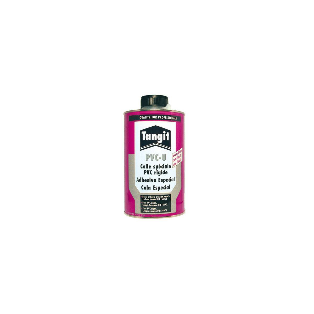 Codital - Colle en gel  spéciale PVC rigide TANGIT , boite de 1 litre avec pinceau