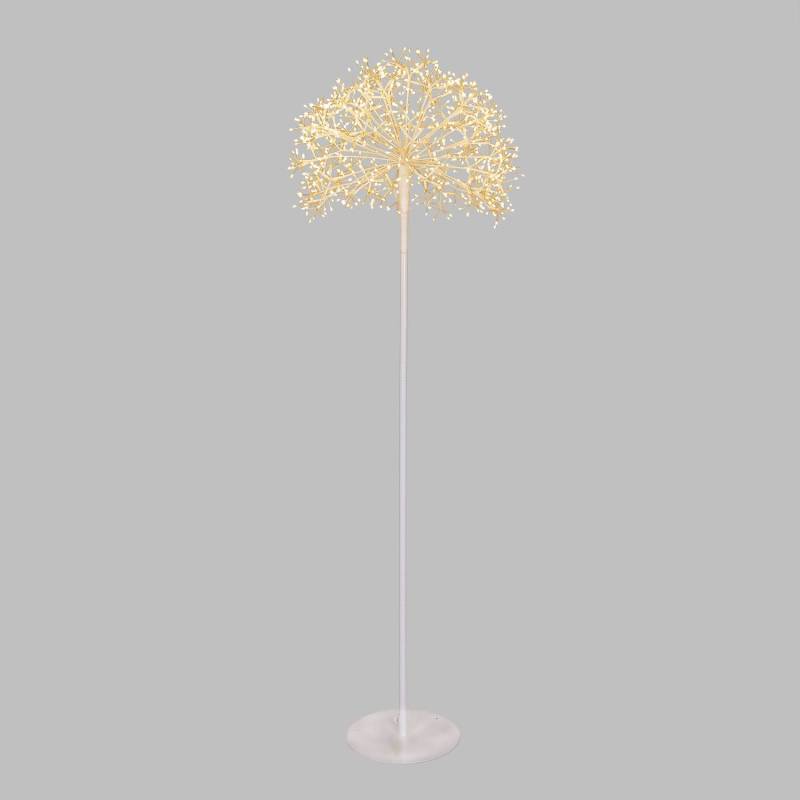 Lampadaire Riche Blanc H155cm Branche micro LED demie Sphère ø50cm IP44 - Image 1