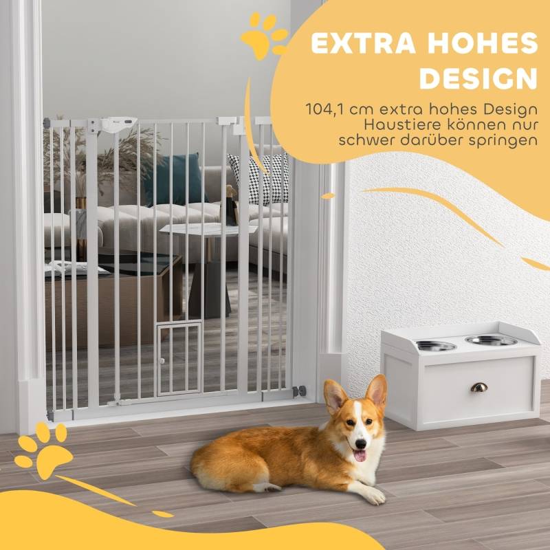 Bettacare Barrière pour chien Elite Extra haute, 234 cm - 243 cm, Zwart