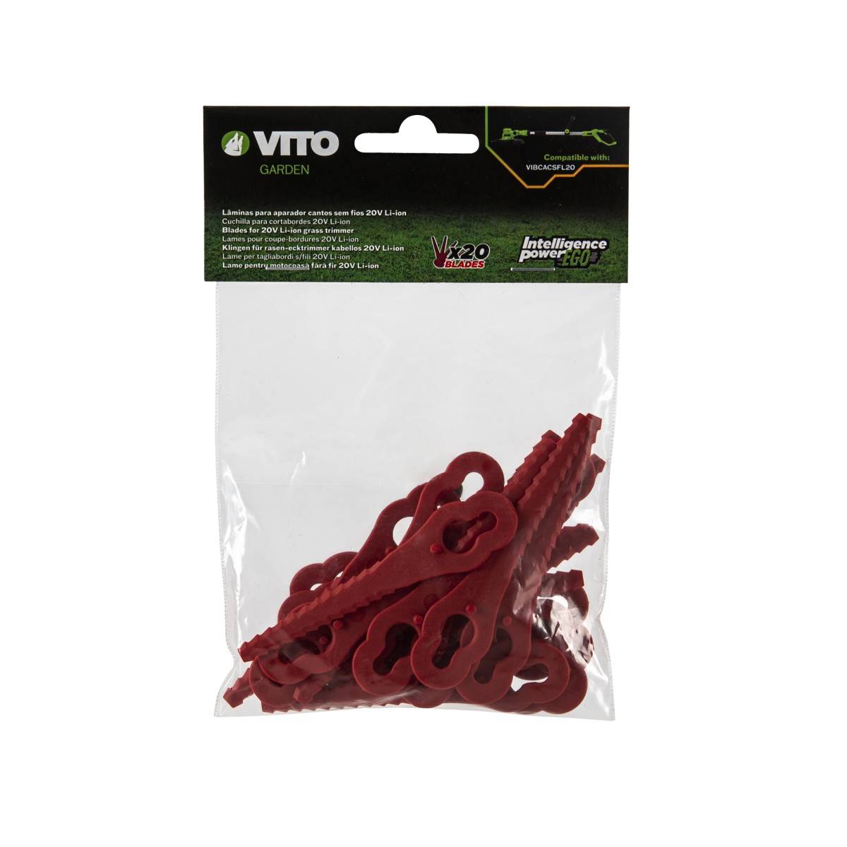 Lot de 20 Lames de Coupe bordure lames pour coupe bordures 20V VITO - Imagen 4