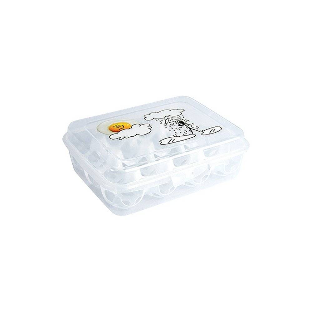 Sans Marque - Boite à oeufs en plastique 12 œufs - Imagen 3