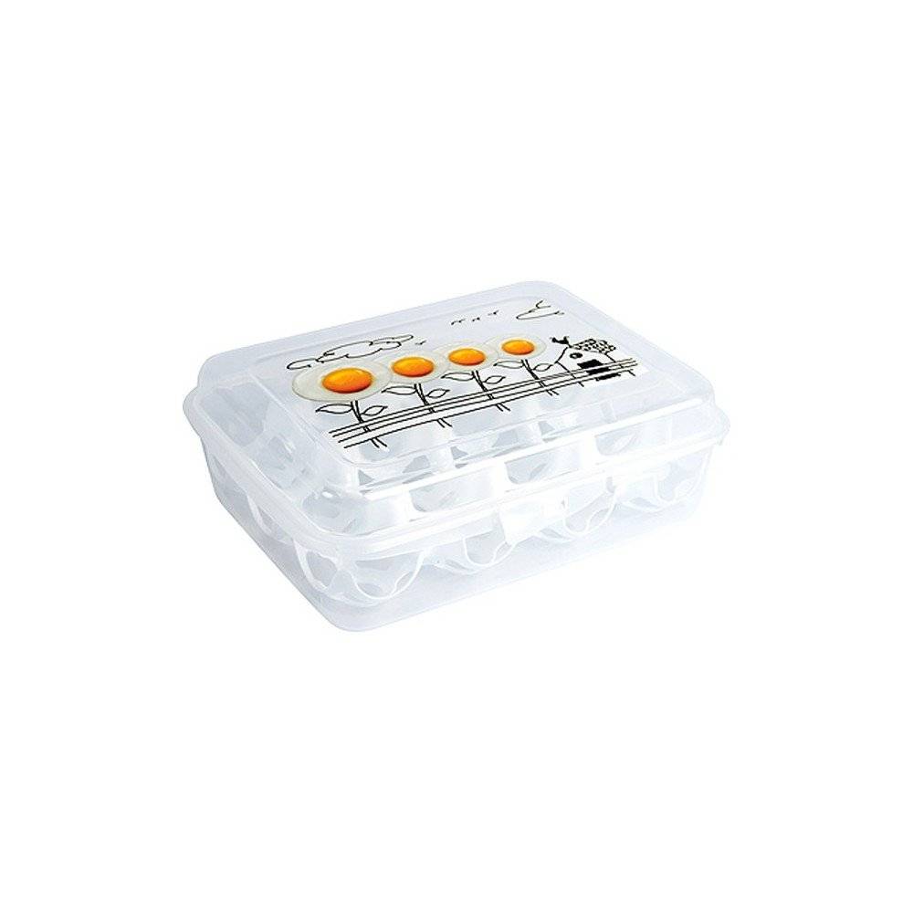 Sans Marque - Boite à oeufs en plastique 12 œufs - Imagen 2