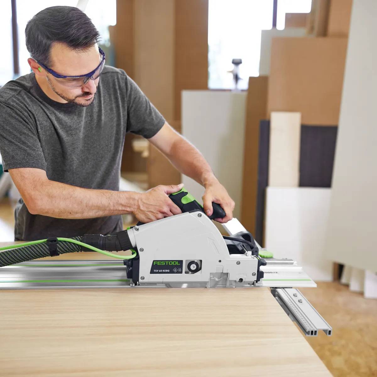 Festool - Scie plongeante avec inciseur TSV 60 KEBQ-Plus Master Edition + une lame offerte laminate - FESTOOL - 578197 - Imagen 9