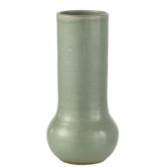 J-Line - Vase en céramique bleu gris 14x14x40 cm - J-Line - Image 1