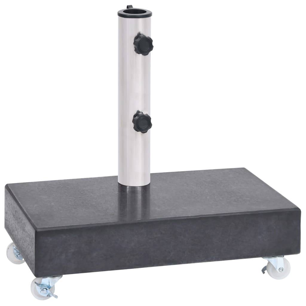 Maison Chic - Socle de parasol - accessoire parasol Noir 45x25x8 cm Granite - MEUBLE PRO - Image 2