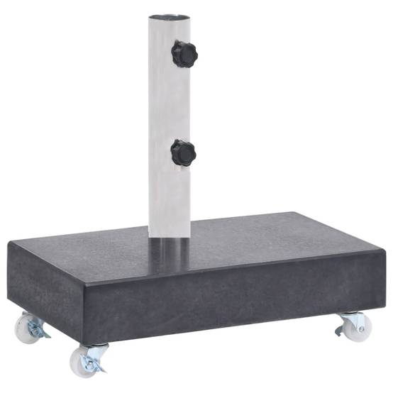 Maison Chic - Socle de parasol - accessoire parasol Noir 45x25x8 cm Granite - MEUBLE PRO - Image 4