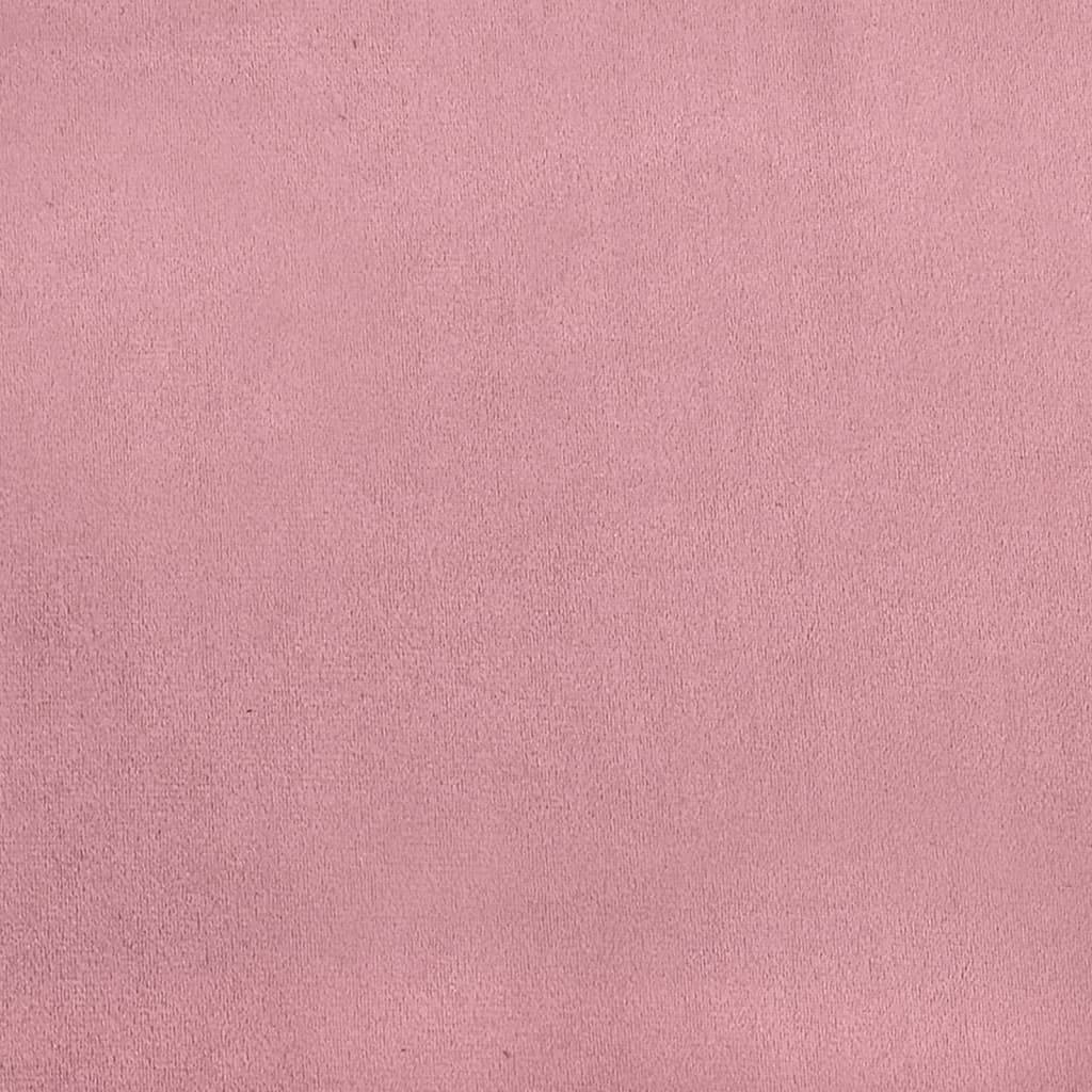 Maison Chic - Chaise longue | Transat | Bain de soleil avec coussins rose velours - Image 7