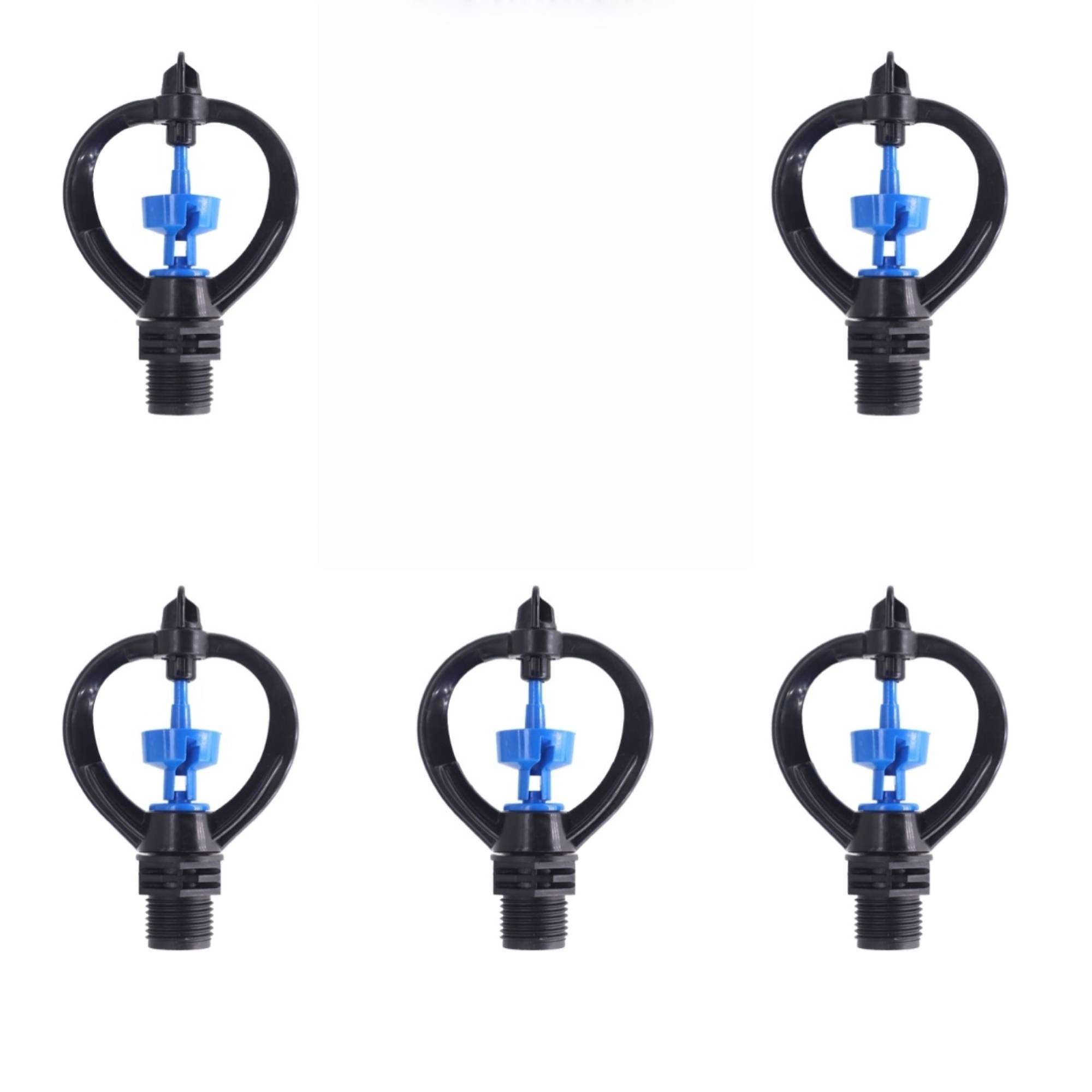 DtopbuyAge - G1 2 Lance Arroseur Rotatif Automatique 360 Degrés Buse de Pulvérisation Moyenne Portée 4 Jets pour Pelouse Jardin Arrosage  DtopbuyAge
