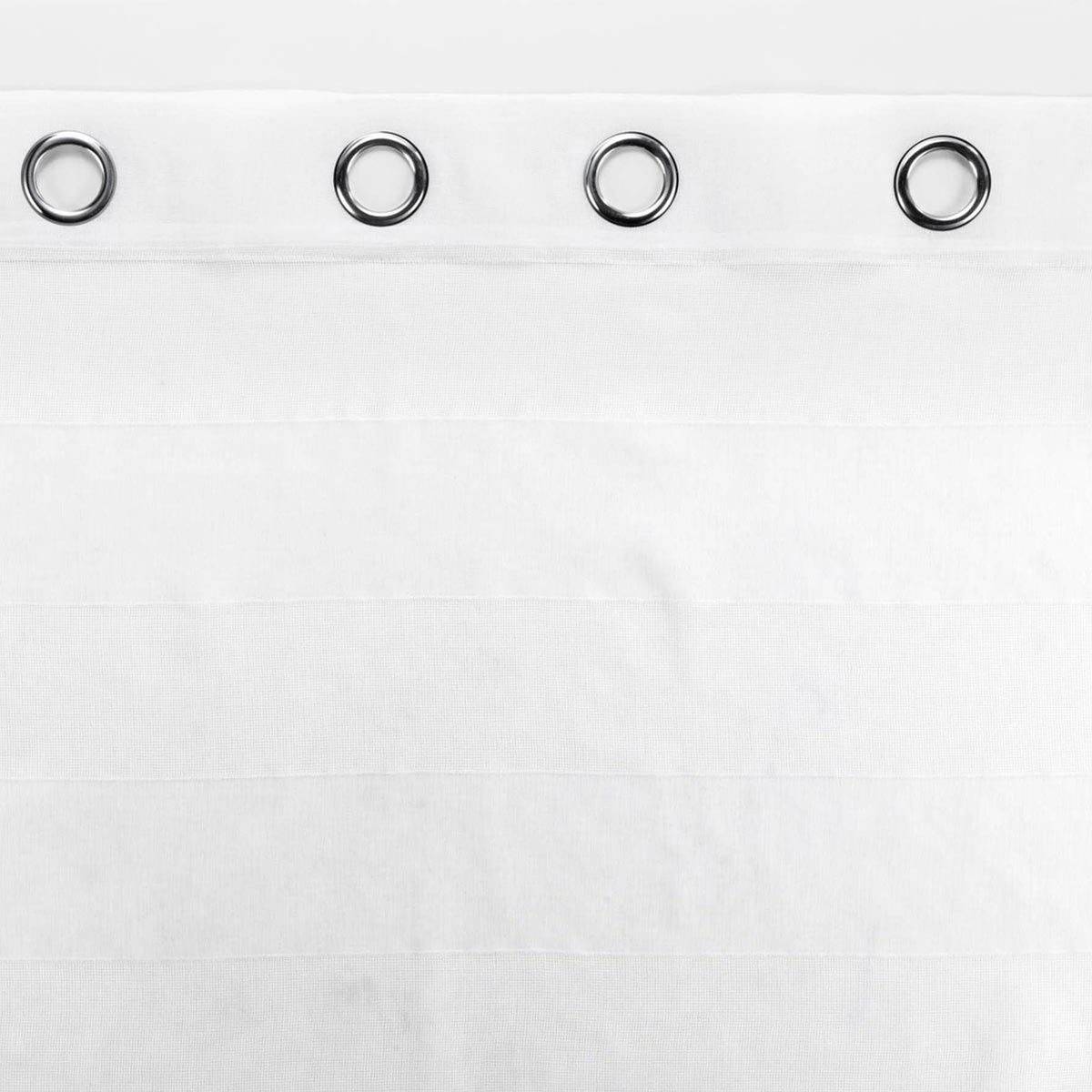 Rideau Voilage à Œillets "Ninon" 140x240cm Blanc - Image 3