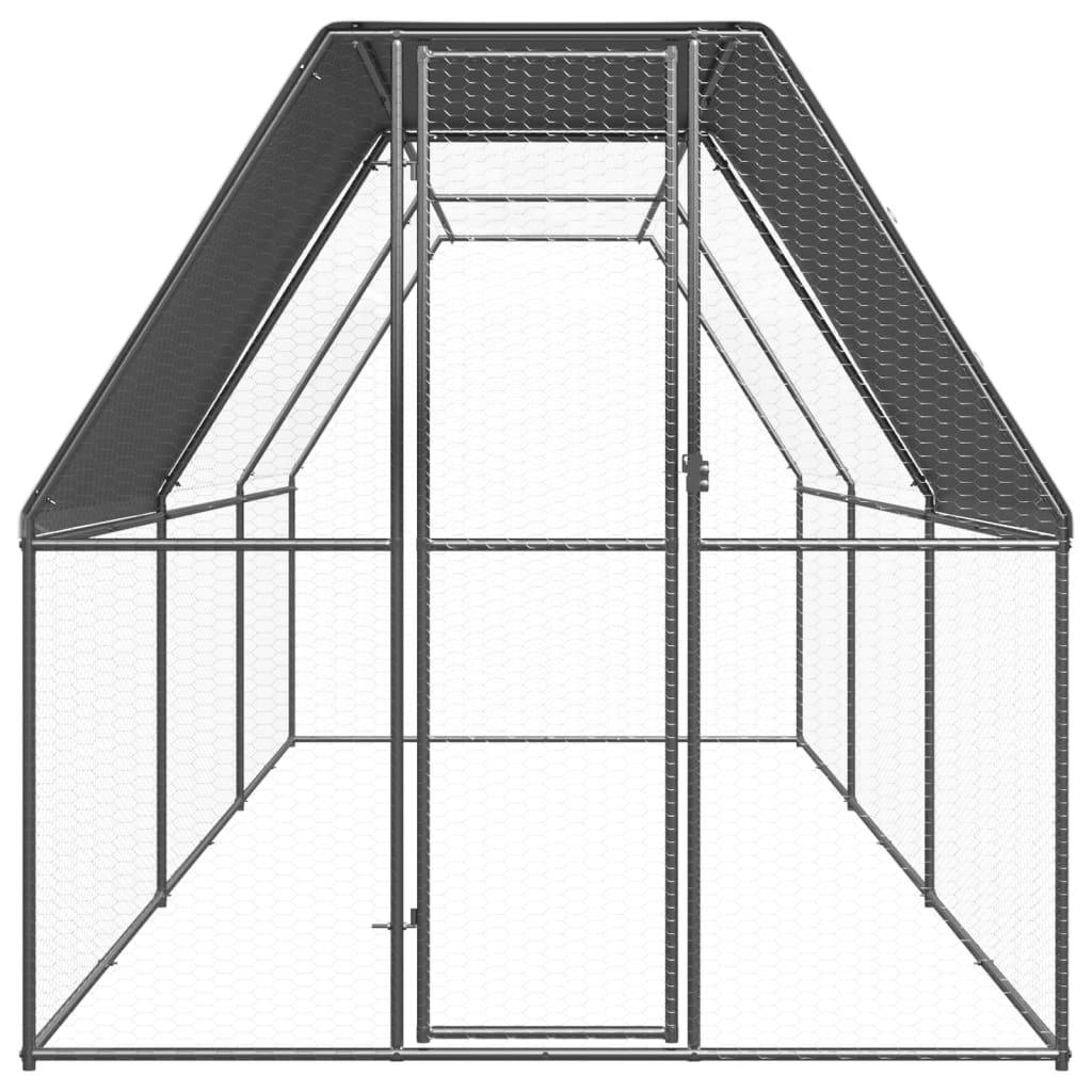 Vidaxl - Poulailler d'extérieur 2x6x2 m Acier galvanisé vidaXL 3089320 - Image 7