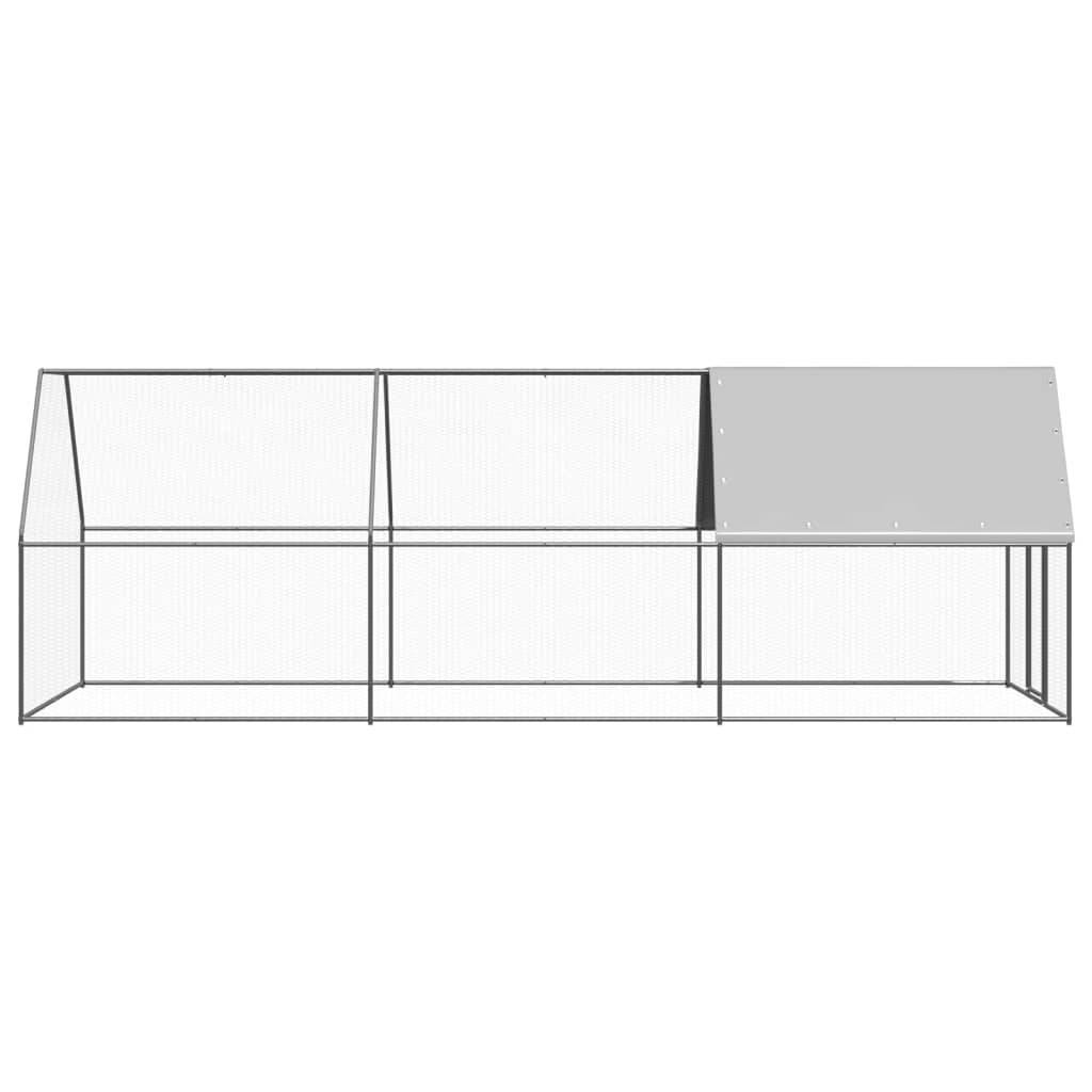 Vidaxl - Poulailler d'extérieur 2x6x2 m Acier galvanisé vidaXL 3089320 - Image 4