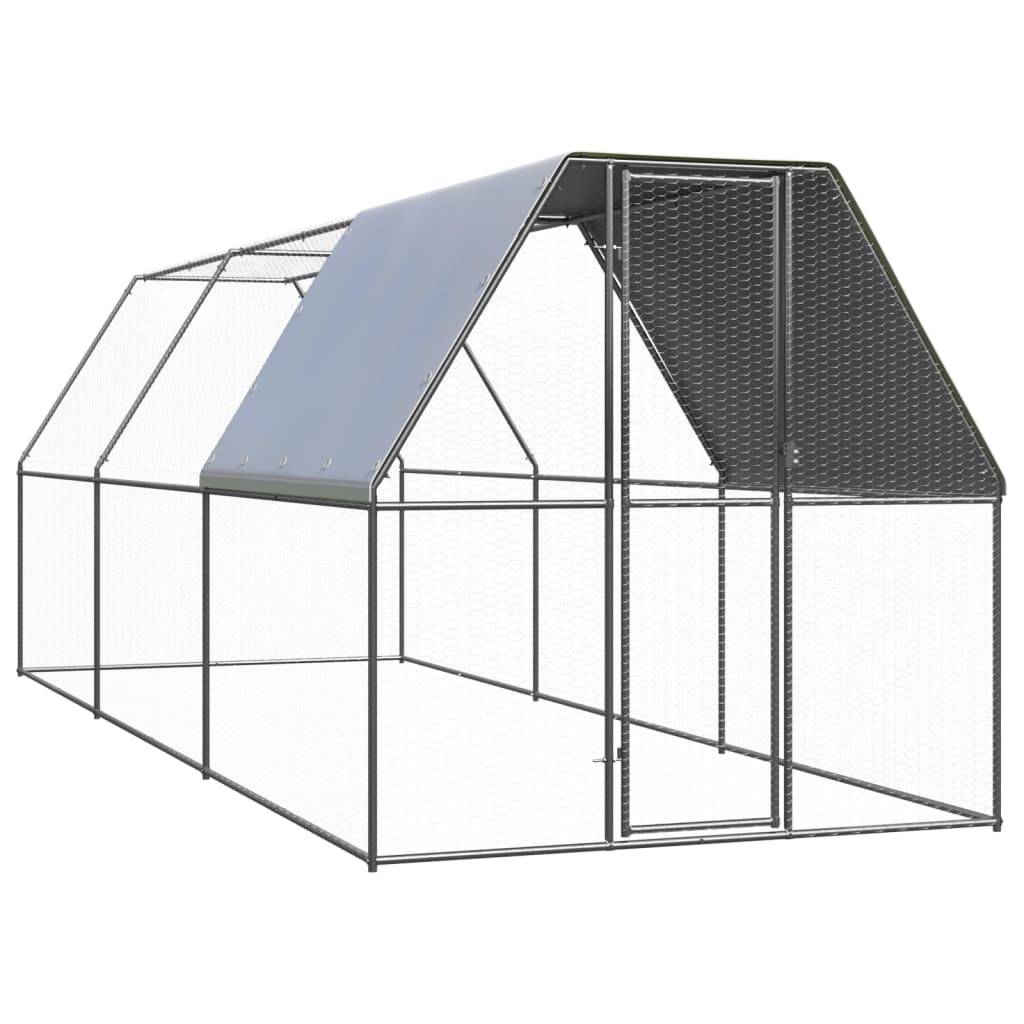 Vidaxl - Poulailler d'extérieur 2x6x2 m Acier galvanisé vidaXL 3089320
