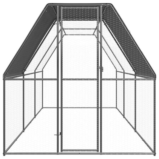 Vidaxl - Poulailler d'extérieur 2x6x2 m Acier galvanisé vidaXL 3089320 - Image 2