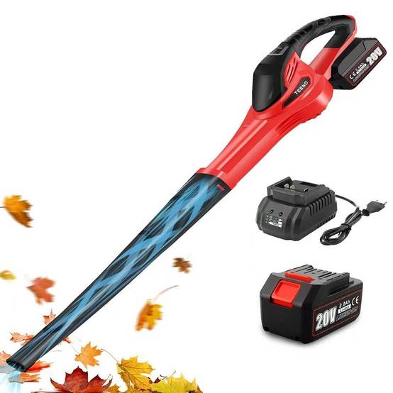 Teeno - Souffleur sans fil 20 V, batterie 3,0 Ah, 1 chargeur,Compatible avec les batteries Makita - Image 1