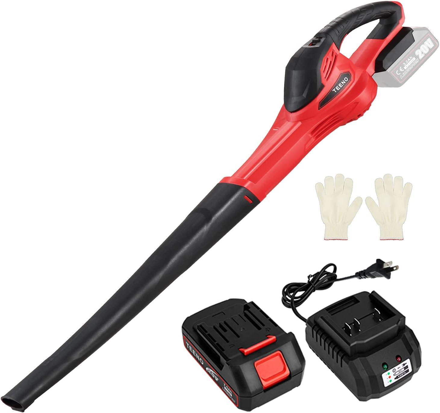 Souffleur sans fil 20 V, batterie 3,0 Ah, 1 chargeur,Compatible avec les batteries Makita - Image 6